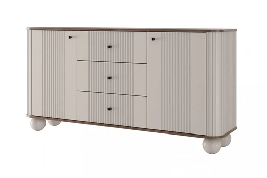 Komoda Bogart Vesper 160, smėlio spalvos/ruda
