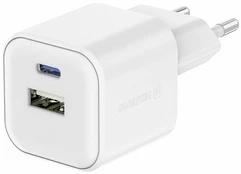 Swissten Travel Charger 12W USB-C / USB-A kaina
