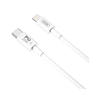 XO laidas NB-Q189A PD USB-C - Lightning 1,0m 20W baltas