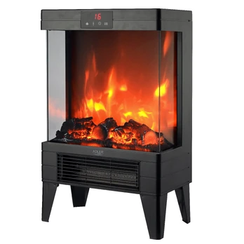 Adler AD 7755 Electric Fireplace with Remote Control 2000W