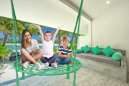 Sūpynės vaikams gandralizdis B. Didelis boho