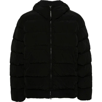 Pūkinė striukė vyrams, Juoda, Hooded padded jacket
