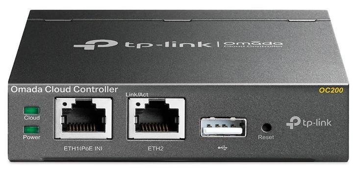 TP-Link OC200 Omada Hardware Controller (2x100Mb/s,1xPoE-in,1xUSB2.0,1xmicroUSB)
