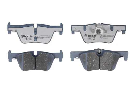 stabdžių trinkelių rinkinys, diskinis stabdys BREMBO P 06 071E
