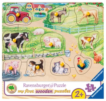RAVENSBURGER dėlionė Mornings at the farm, 10d., 3689