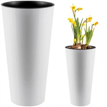 Vazonas Tubus Slim Shine, 250 mm