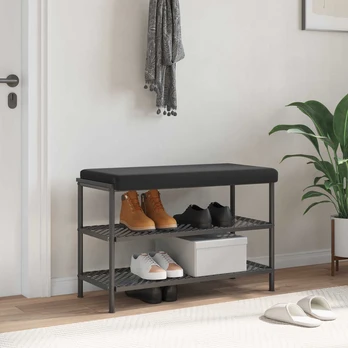 Suoliuko pagalvė Tekstūruotas aksomas Juoda Gylis 35 cm