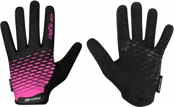 FORCE MTB ANGLE summer pirštinės, pink-juodas dydis XL