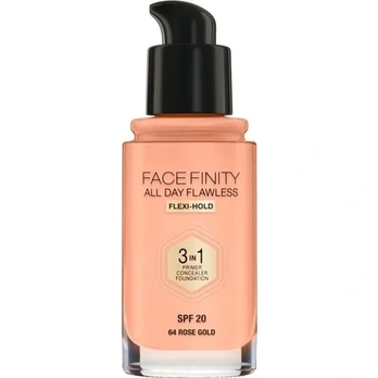 Max Factor Facefinity 3 In 1 Primer Concealer Foundation Spf20 64 Rose Gold 30ml