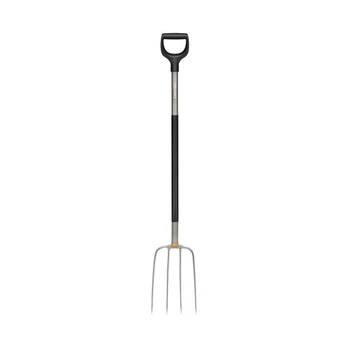 Fiskars Ergonomic šakė kompostui (apvaliais virbais)