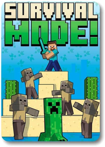 Mojang Studios Minecraft polar blanket