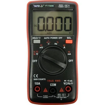 Skaitmeninis daugiafunkcinis testeris LCD YATO, 6000V, YT-73096