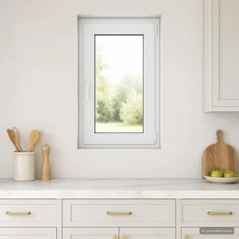 Požeminio lango RISOR 50 x 90 cm PVC ir stiklas