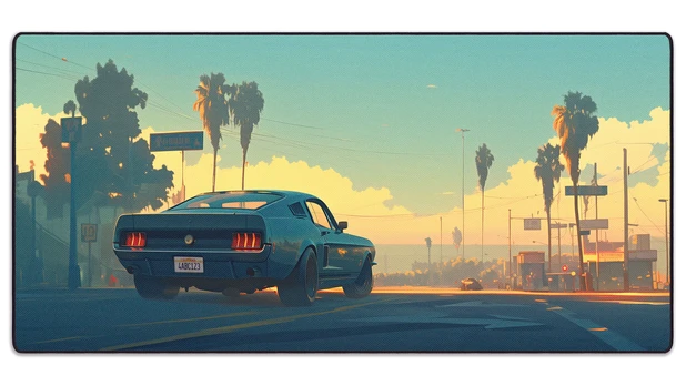 Pelės kilimėlis "LIT Mousepad" Mitzuki's Mustang - 900x400x3mm