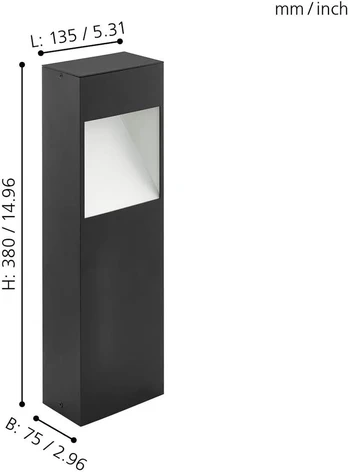 Lauko pastatomas šviestuvas Eglo Manfria, IP44