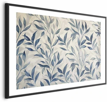 Artgeist Plakatas - Delicate Botanical Motif with Mėlyna Leaves