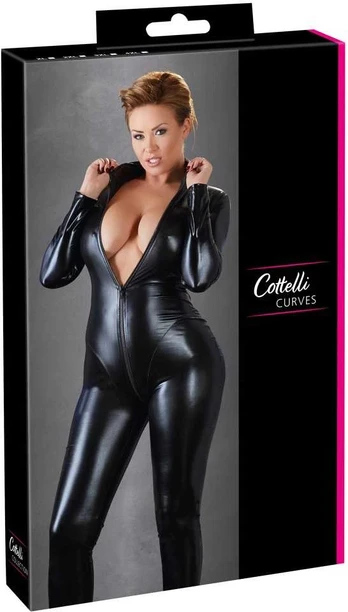 Cottelli curves Jumpsuit with Long Sleeves 3XL Teminis kostiumas