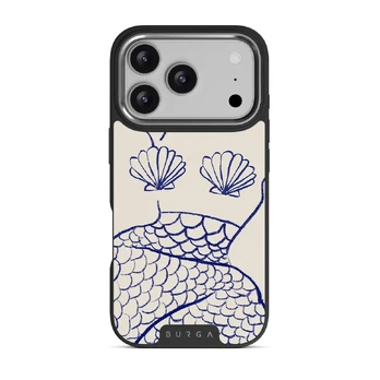 Marine Muse - iPhone 17 Pro Case, Elite Dark (MagSafe) / Silver