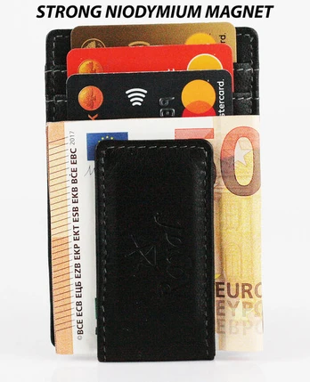 Magnetinis popierinių pinigų ir banko kortelių laikiklis
