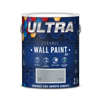 Interjero dažai ULTRA CERAMIC, 0,7 l, Plieno audra sp. (9)