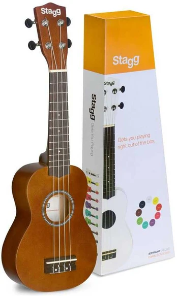 Soprano ukulelė Stagg US-NAT su dėklu