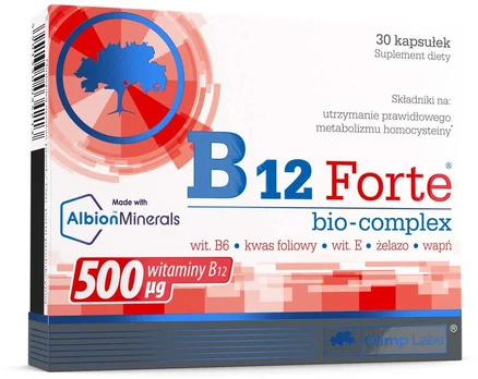 Olimp Maisto papildas B12 Forte Bio-Complex 30 kapsulių