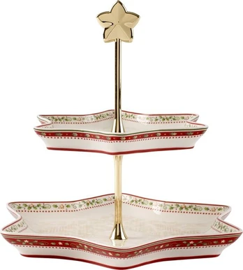 Villeroy & Boch 2 aukštų serviravimo indas Winter Bakery Delight (etažerė)
