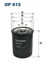 Alyvos filtras FILTRON OP 612 kaina