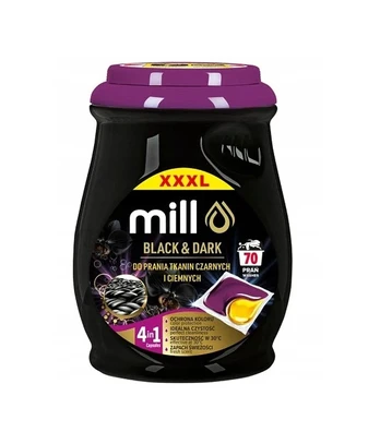 MILL PROFESSIONAL 2-chamber capsules for juodas and dark laundry 70 pcs.