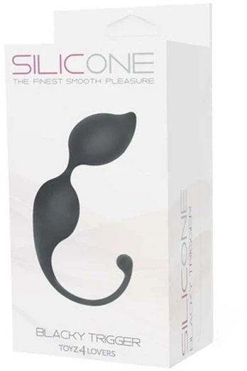 Toyz4Lovers Kulki-PALLINE TRIGGER SILICONE Juodas