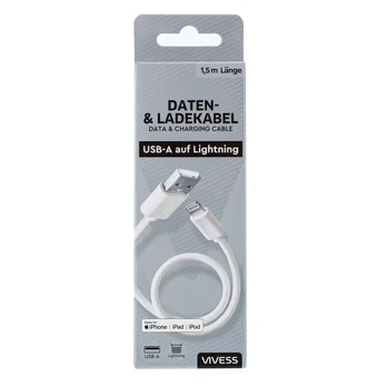 Duomenų ir įkrovimo laidas USB-A VIVESS