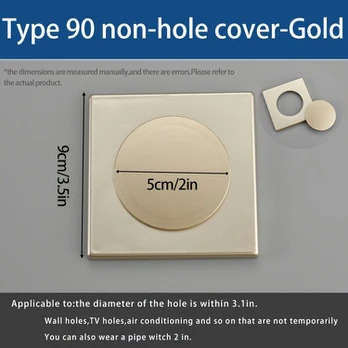Oro Angos Dekoratyvinis Dangtis, (90 tipo neakytas) Plug-Gold