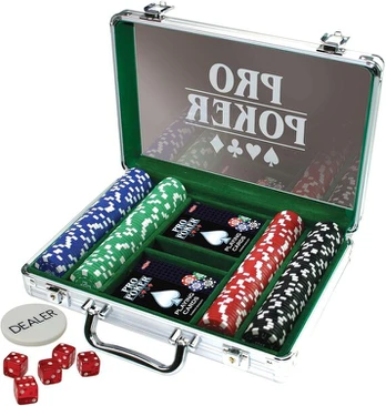 Pro Poker aliuminio lagaminas 200 žetonų