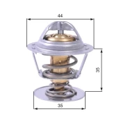 Termostatas, aušinimo skystis GATES TH43688G1 kaina