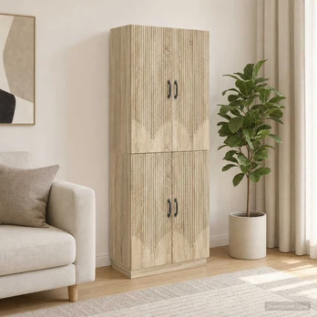 Spintelė 2 pcs Sonoma ąžuolas Apdirbta mediena