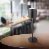 LED įkraunama stalinė lempa "Vannie", juoda, aukštis 36 cm, CCT