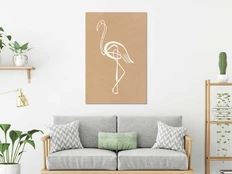 Artgeist Paveikslas - Baltas Flamingo (1 Part) Vertical kaina