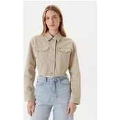 Tommy Jeans Džinsinė striukė Flag DW0DW21431 Smėlio Regular Fit