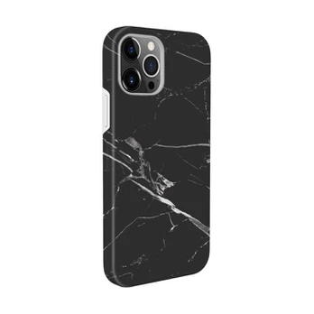 Evelatus iPhone 12 Pro Max Premium silikoninis dėklas Pritaikytas spausdinimas Apple Black