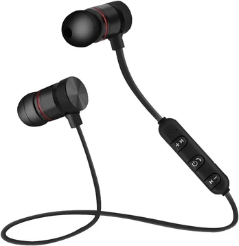 Belaidės "bluetooth" ausinės su mikrofonu, 5 val. veikimo