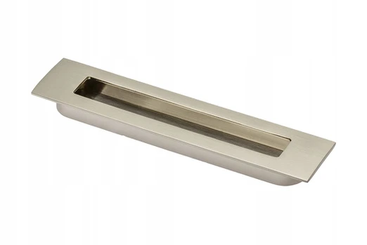 Zamak handle E6 C=128mm brushed steel