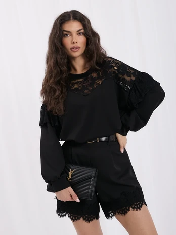 Italy Moda Bluza-MI-BL-3520.79-juoda