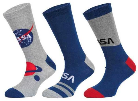 Nasa Planetary Mėlyna vaikiškos kojinės 23/26