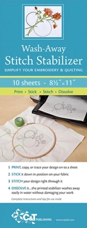 Wash-Away Stitch Stabilizer