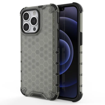 Dėklas Honeycomb Case iPhone 13 Pro juodas