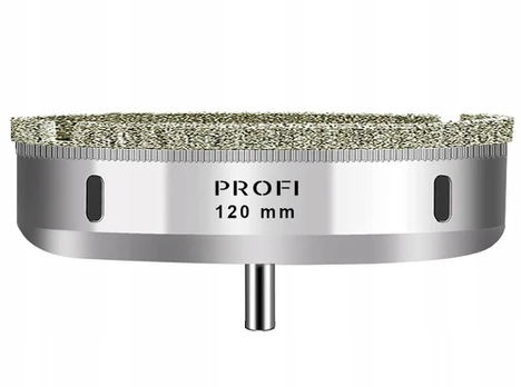 Deimantinė skylės gręžimo karūnėlė 120 mm Profi, skirta gresui