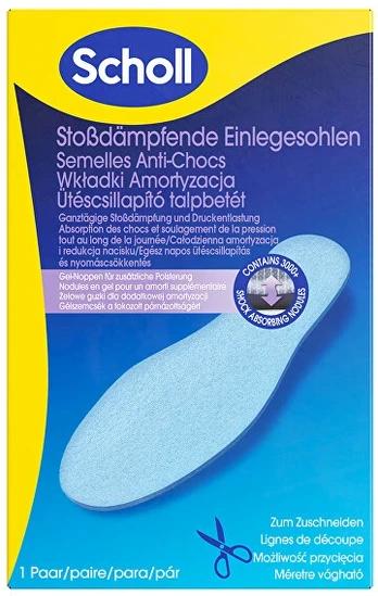 Scholl Shoe inserts Shock Reducer Shock-absorbing Insoles 1 pair