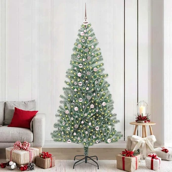 Dirbtinė Kalėdų Eglė Su Sniegu ir LED Šviesa 240 cm