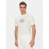 HUGO Marškinėliai Dalendi 50534934 Écru Regular Fit