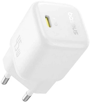 Baseus PicoGo 45W, 1xUSB-C baltas